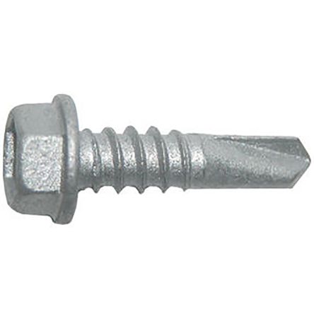 RS PRO Zinc Plated Steel Self Drilling Screw #12 x 2in Long [0]; 245-3812