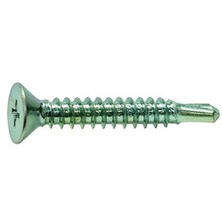 RS PRO Zinc Plated Steel Self Drilling Screw #6 x 1in Long [0]; 245-3813