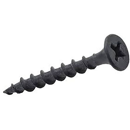 RS PRO Black Steel Plasterboard Fixings #7 x 2 1/2in Long [0]; 245-3820