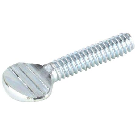 RS PRO Steel Shoulderless Thumb Screw, Zinc Plated Finish, 1/2in [0]; 245-5011