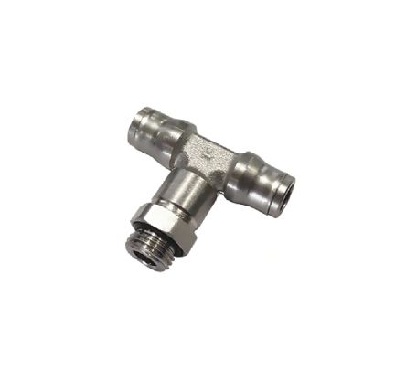 Legris 3698 Series Tee Threaded Adaptor, G 1/4 Male to Push In 10 mm, Threaded-to-Tube Connection Style [3698 10 13]; 245-5220