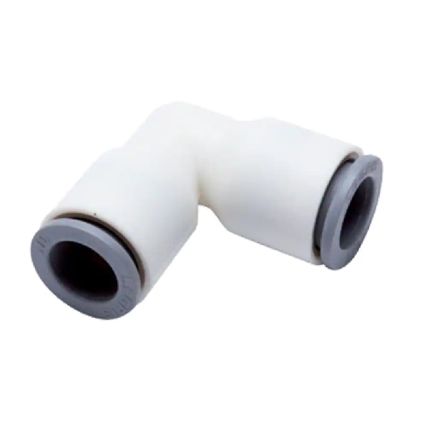 Legris 6302 Series Elbow Tube-toTube Adaptor, Push In 4 mm to Push In 6 mm, Tube-to-Tube Connection Style [6302 04 06WP2]; 245-5245
