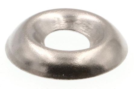 RS PRO Nickel Plated Steel Countersunk Countersunk Washer, 10in [0]; 245-6741