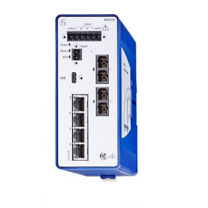 Hirschmann Managed Switch 6 Port Ethernet Switch [BRS20-0600M2M2-TTCY99HHSESXX.X.XX]; 245-6860