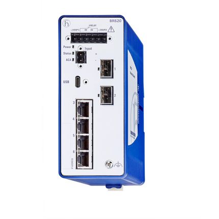 Hirschmann Managed Switch 6 Port Ethernet Switch [BRS20-0600Z6Z6-STCY99HHSESXX.X.XX]; 245-6863