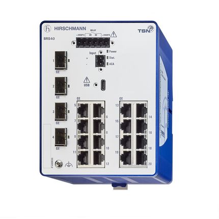 Hirschmann Managed Switch 20 Port Ethernet Switch [BRS40-0020OOOO-STCY99HHSESXX.X.XX]; 245-6895