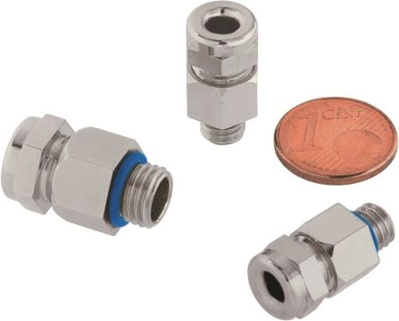 Lapp SKINDICHT Series Nickel Nickel Plated Brass Cable Gland, M8 Thread, 3.5mm min., 5mm max., IP66, IP68 [52001878]; 245-7658