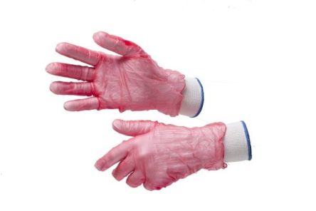 RS PRO Red Powdered Vinyl Disposable Gloves, Size S, 200 per Pack [G0641]; 245-8961
