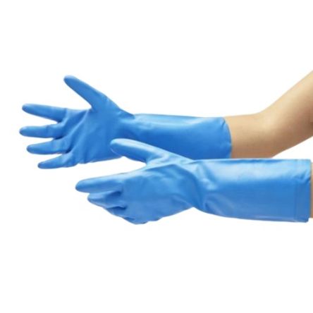 RS PRO Blue Nitrile General Purpose Gloves, Size 9, Large [G525-09]; 245-9006