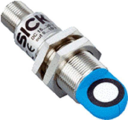 SICK Ultrasonic Threaded Barrel Proximity Sensor, M18, 250 mm Detection, IO-Link, 10 → 30 V dc [UM18-21112B212]; 245-9064