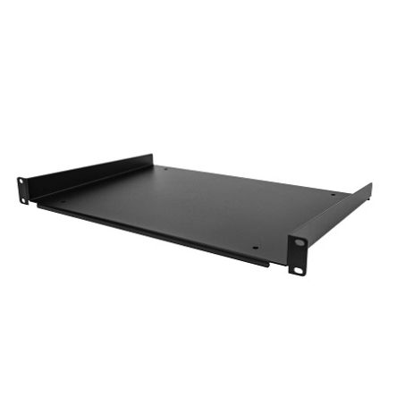 StarTech.com Black Shelf, 1U, 25kg Load, 370mm x 483mm [SHELF-1U-12-FIXED-S]; 246-3388