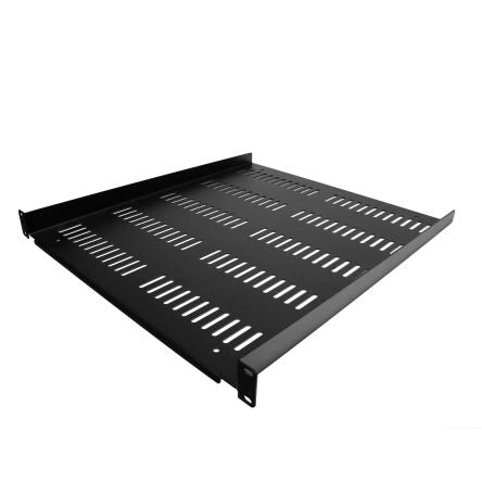 StarTech.com Black Shelf, 1U, 25kg Load, 483mm x 483mm [SHELF-1U-20-FIXED-V]; 246-3391