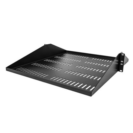 StarTech.com Black Shelf, 2U, 91kg Load, 550mm x 483mm [SHELF-2U-20-CENTER-V]; 246-3393