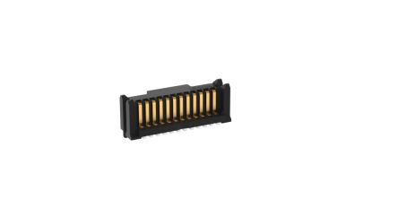 ERNI MicroStac Series Vertical Surface PCB Header, 12 Contact(s), 0.8 mm Pitch, 1 Row(s), Shrouded [114712 / 114712-E]; 246-4116