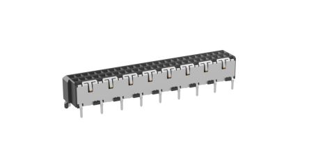 ERNI Surface Mount, Through Hole PCB Connector, 50-Contact, 2-Row, 1mm Pitch [144663 / 144663-E]; 246-4120