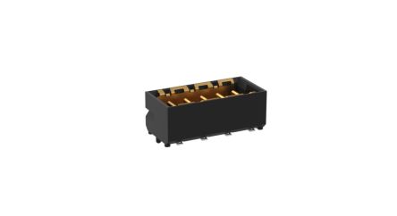 ERNI MicroSpeed Series Vertical Surface PCB Header, 5 Contact(s), 2 mm Pitch, 1 Row(s), Shrouded [214357 / 214357-E]; 246-4145
