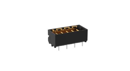 ERNI MicroSpeed Series Vertical Surface PCB Header, 5 Contact(s), 2 mm Pitch, 1 Row(s), Shrouded [214916 / 214916-E]; 246-4150