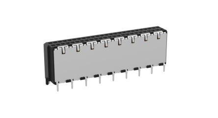 ERNI Surface Mount, Through Hole PCB Connector, 50-Contact, 2-Row, 1mm Pitch [224515 / 224515-E]; 246-4165