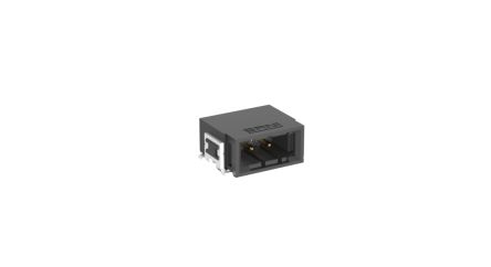 ERNI MaxiBridge Series Right Angle Surface PCB Header, 2 Contact(s), 2.54 mm Pitch, 1 Row(s), Shrouded [234832 / 234832-E]; 246-4195