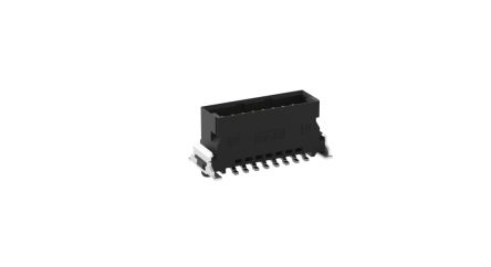 ERNI SMC Series Vertical Surface PCB Header, 16 Contact(s), 1.27 mm Pitch, 2 Row(s), Shrouded [254587 / 254587-E]; 246-4211