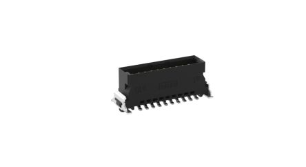 ERNI SMC Series Vertical Surface PCB Header, 20 Contact(s), 1.27 mm Pitch, 2 Row(s), Shrouded [254588 / 254588-E]; 246-4213