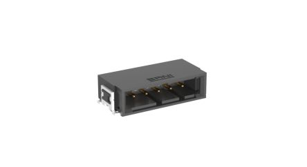 ERNI MaxiBridge Series Right Angle Surface PCB Header, 5 Contact(s), 2.54 mm Pitch, 1 Row(s), Shrouded [254823 / 254823-E]; 246-4220