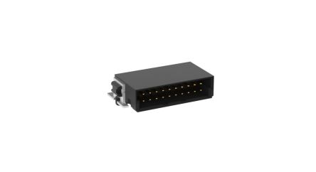 ERNI SMC Series Right Angle Surface PCB Header, 20 Contact(s), 1.27 mm Pitch, 2 Row(s), Shrouded [354095 / 354095-E]; 246-4258