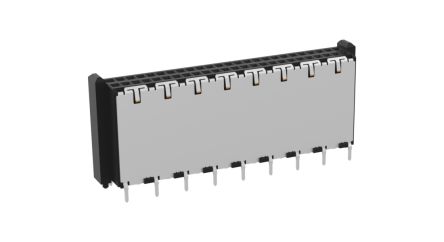 ERNI Surface Mount, Through Hole PCB Socket, 50-Contact, 2-Row, 1mm Pitch [354181 / 354181-E]; 246-4266