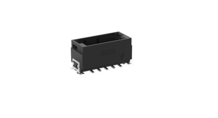 ERNI MaxiBridge Series Vertical Surface PCB Header, 10 Contact(s), 2.54 mm Pitch, 1 Row(s), Shrouded [474006 / 474006-E]; 246-4281