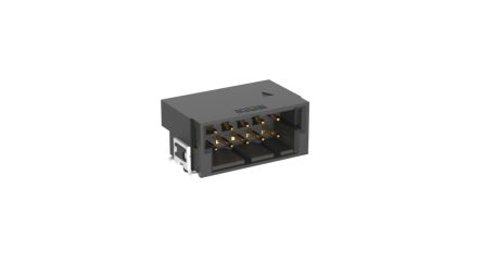 ERNI MaxiBridge Series Right Angle Surface PCB Header, 10 Contact(s), 2.54 mm Pitch, 2 Row(s), Shrouded [474016 / 474016-E]; 246-4284