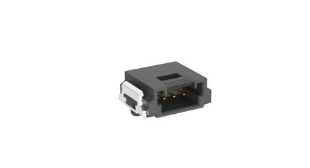 ERNI MiniBridge Series Right Angle Surface PCB Header, 3 Contact(s), 1.27 mm Pitch, 1 Row(s), Shrouded [474109 / 474109-E]; 246-4290