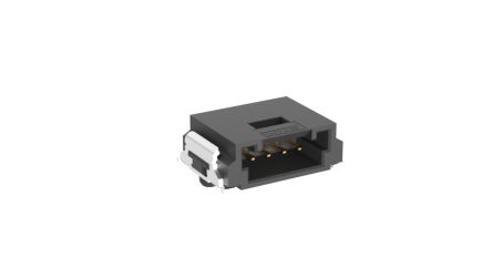 ERNI MiniBridge Series Right Angle Surface PCB Header, 4 Contact(s), 1.27 mm Pitch, 1 Row(s), Shrouded [474110 / 474110-E]; 246-4292
