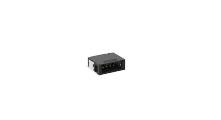 ERNI MicroBridge Series Right Angle Surface PCB Header, 4 Contact(s), 1.27 mm Pitch, 1 Row(s), Shrouded [504255 / 504255-E]; 246-4313