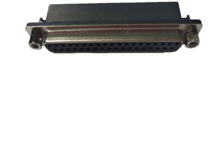 RS PRO 37 Way Right Angle Panel Mount D-sub Connector Socket, 2.77mm Pitch, with Screw [0]; 246-9487