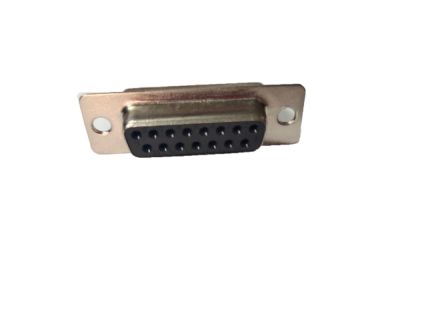 RS PRO 15 Way Panel Mount D-sub Connector Socket, 2.77mm Pitch, with Screw [0]; 246-9513