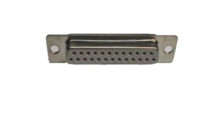 RS PRO 25 Way Panel Mount D-sub Connector Socket, 2.77mm Pitch, with Screw [0]; 246-9518