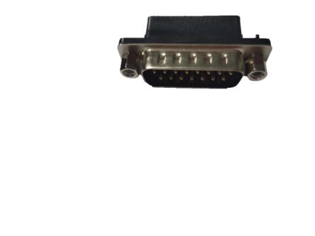 RS PRO 15 Way Right Angle Panel Mount D-sub Connector Plug, 2.77mm Pitch, with Screw [0]; 246-9534