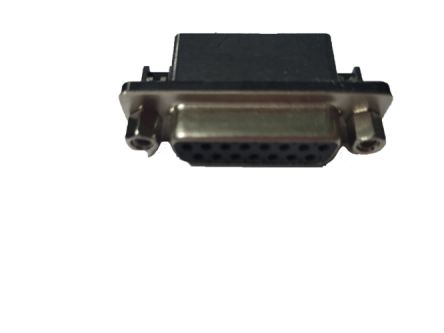 RS PRO 15 Way Right Angle Panel Mount D-sub Connector Socket, 2.77mm Pitch, with Screw [0]; 246-9536