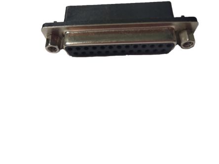 RS PRO 25 Way Right Angle Panel Mount D-sub Connector Socket, 2.77mm Pitch, with Screw [0]; 246-9538