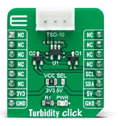 MikroElektronika Turbidity Click Add On Board MikroBUS [MIKROE-4276]; 247-1020