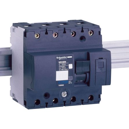 Schneider Electric Acti 9 MCB, 4P, 32A Curve C [18653]; 247-1651