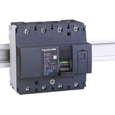 Schneider Electric Acti 9 MCB, 4P, 63A Curve C [18739]; 247-1664