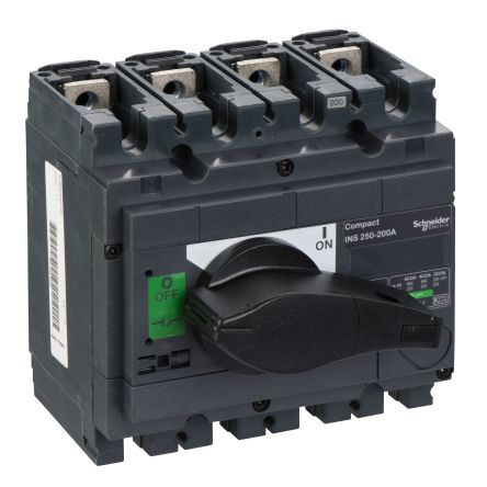 Schneider Electric 4 Pole Isolator Switch - 200A Maximum Current [31103]; 247-1731