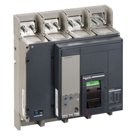 Schneider Electric, Compact MCCB 4P 1.25kA, Fixed Mount [33480]; 247-1815