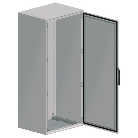Schneider Electric Sheet Steel Double-Door-Door Floor Standing Enclosure, Opaque Door, IP55, 2000 x 1000 x 500mm [NSYSM2010502D]; 247-2190