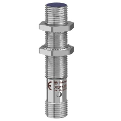 Telemecanique Sensors Inductive Threaded Barrel Proximity Sensor, M12, 4 mm Detection, NPN NO, 12 → 24 V dc [XS112BHNAM12]; 247-2350
