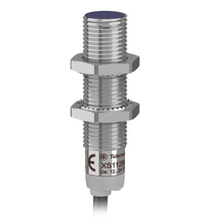Telemecanique Sensors Inductive Threaded Barrel Proximity Sensor, M12, 4 mm Detection, NPN NC, 12 → 24 V dc [XS112BHNBM12]; 247-2352