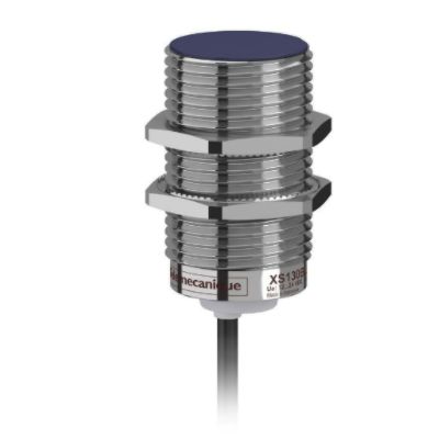 Telemecanique Sensors Inductive Threaded Barrel Proximity Sensor, M30, 15 mm Detection, NPN NC, 12 → 24 V dc [XS130BHNBL2]; 247-2372