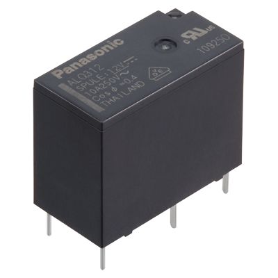 Panasonic PCB Mount Non-Latching Relay, 12V dc Coil, 16.7mA Switching Current, SPST [ALQ312S]; 247-4115
