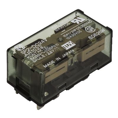 Panasonic Plug-In Mount Non-Latching Relay, 24V dc Coil, 12.5mA Switching Current, DPDT [SP2-DC24V]; 247-4345